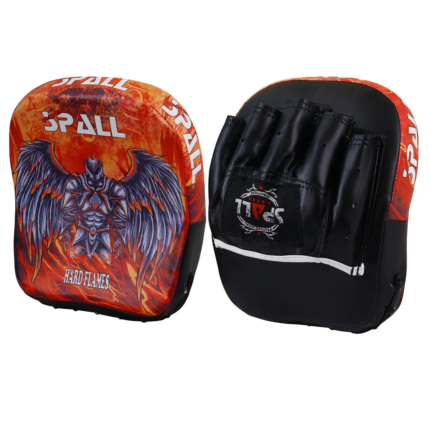 focus pad goal punching mitt for boxing coaching mma kickboxing martial arts training pads for men and women by spall(si-1270) | ideal for all surfaces, kids & adults | match-ready | includes pump & needle
