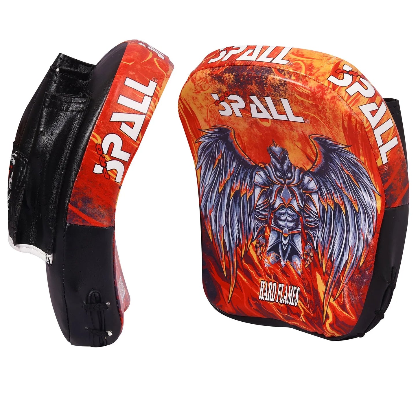 focus pad goal punching mitt for boxing coaching mma kickboxing martial arts training pads for men and women by spall(si-1270) | ideal for all surfaces, kids & adults | match-ready | includes pump & needle