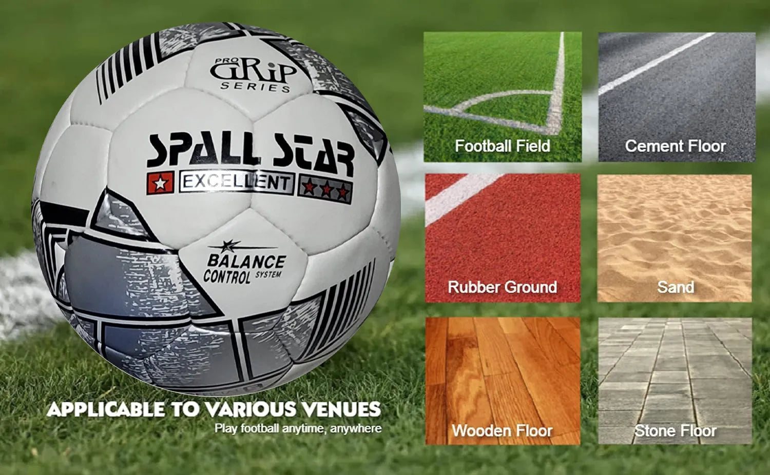 Football Soccer Ball For matches World Cup Best Indoor/Outdoor Water Proof Ball For Professional Training And match Men And Women Youth And Adult (GP-612) | Ideal for All Surfaces, Kids & Adults
