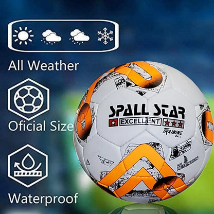 Football Soccer Ball For Matches World Cup Best Indoor/Outdoor Water Proof Ball For Professional Training And Match Men And Women Youth And Adult(GP-661) | Ideal for All Surfaces, Kids & Adults