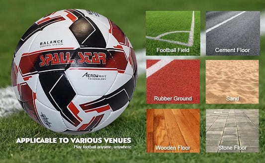 Football Soccer Ball For Matches World Cup Best Indoor/Outdoor Water Proof Ball For Professional Training And Match Men And Women Youth And Adult (GP-681) | Ideal for All Surfaces, Kids & Adults