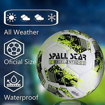 Football Soccer Ball For Matches World Cup Best Indoor/Outdoor Water Proof Ball For Professional Training And Match Men And Women Youth And Adult(GP-684) | Ideal for All Surfaces, Kids & Adults