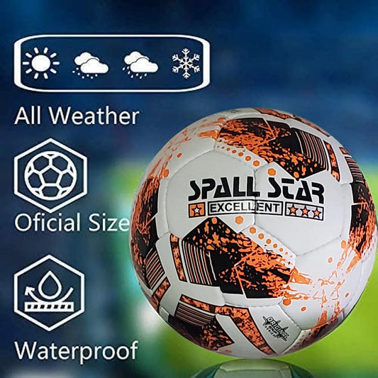 Football Soccer Ball For Matches World Cup Best Indoor/Outdoor Water Proof Ball For Professional Training And Match Men And Women Youth And Adult(GP-684) | Ideal for All Surfaces, Kids & Adults