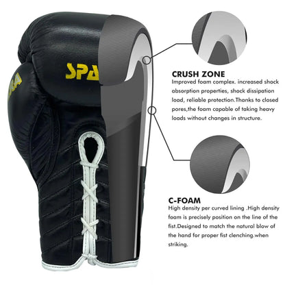 Professional Boxing Gloves For Strong Punches Sparring And Kickboxing Fighting Punch Bag Workout Muay Thai And Training | Ideal for All Surfaces, Kids & Adults | Match-Ready | Includes Pump & Needle