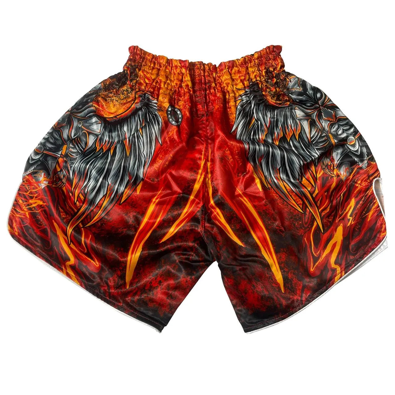 boxing shorts for men muay thai shorts for kickboxing wretling grappling fight and cross training martial arts training gym clothing | ideal for all surfaces, kids & adults | match-ready
