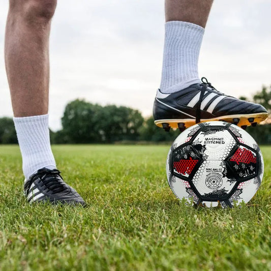 Football Soccer Ball For matches World Cup best Indoor/Outdoor Water Proof Ball For Professional Training And Match Men And Women Youth And Adult(Mac-Ball-12) | Ideal for All Surfaces, Kids & Adults
