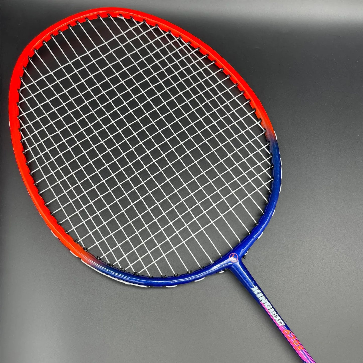 badminton rocket with grip soft handles smash power frame with free full cover ultra light weight carbon fiber single high grade perfect for men and women | ideal for all surfaces, kids & adults