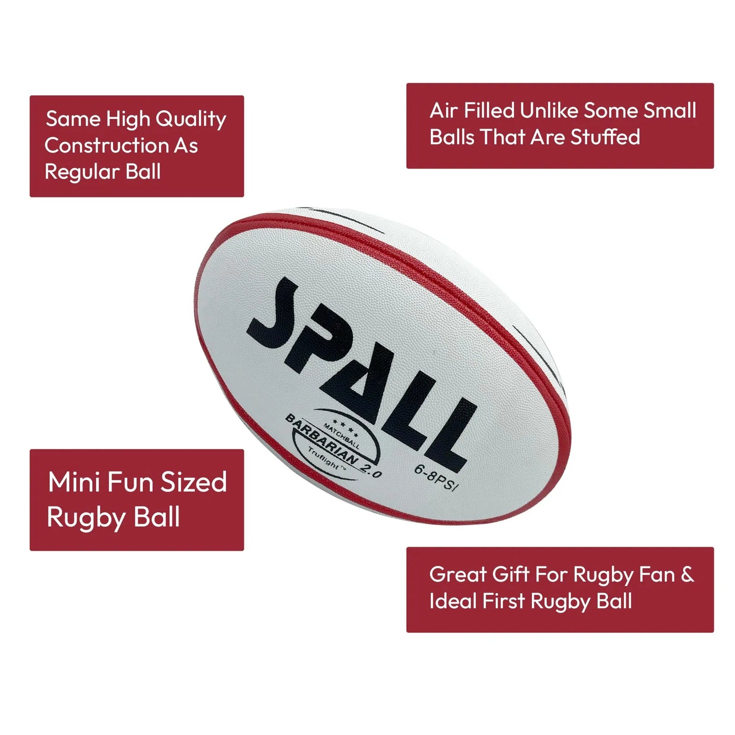 rugby ball for youth and adult player sports outdoor professional synthetic rubber grade super grip heavy duty and durable hand stitched football standard training official balls | ideal for all surface