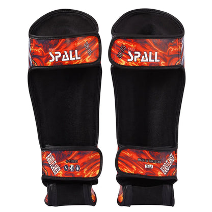 Shin Instep Pads For Protective Leg BJJ karate Sparring Kickboxing Martial Arts MMA Boxing And Training Equipment Gear Perfect For My By Spall(SI-1385) | Ideal for All Surfaces, Kids & Adults