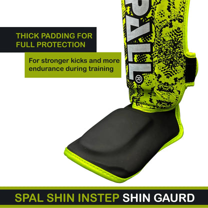 Shin In Step Guards S M L XL White Black Green Blue Red F.Green Orange For Martial Arts Muay Thai Sparring Kickboxing Taekwondo Karate And Boxing Gear | Ideal for All Surfaces, Kids & Adults