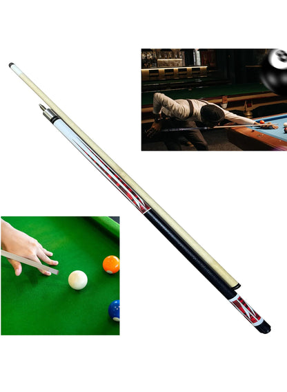Snooker Cue Stick Play Billiard Pool Sticks Wood Material Straight Feel Good Beautiful Entertainment Snooker Billiard Tool (229143) | Ideal for All Surfaces, Kids & Adults | Match-Ready | Includes Pump