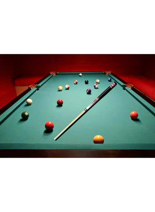 Snooker Cue Stick Play Billiard Pool Sticks Wood Material Straight Feel Good Beautiful Entertainment Snooker Billiard Tool (229143) | Ideal for All Surfaces, Kids & Adults | Match-Ready | Includes Pump