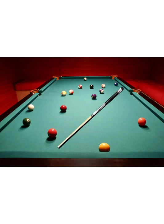 Snooker Cue Stick Play Billiard Pool Sticks Wood Material Straight Feel Good Beautiful Entertainment Snooker Billiard Tool (229143) | Ideal for All Surfaces, Kids & Adults | Match-Ready | Includes Pump