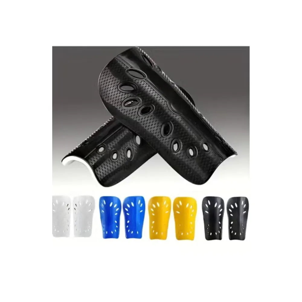 1 pair breathable soccer shin guards for adults - protective gear for football - plastic leg protectors with superior comfort and protection | ideal for all surfaces, kids & adults | match-ready