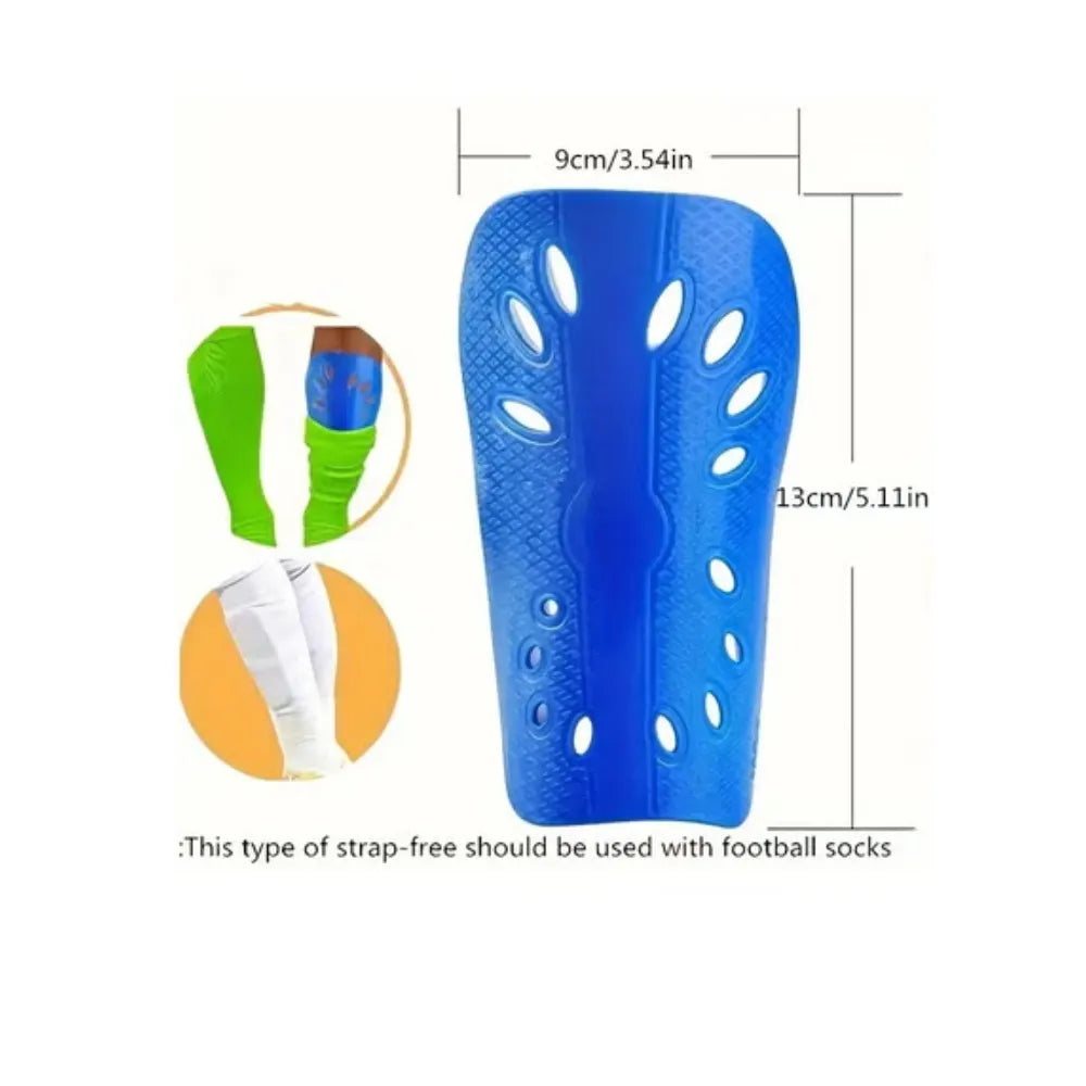 1 pair breathable soccer shin guards for adults - protective gear for football - plastic leg protectors with superior comfort and protection | ideal for all surfaces, kids & adults | match-ready