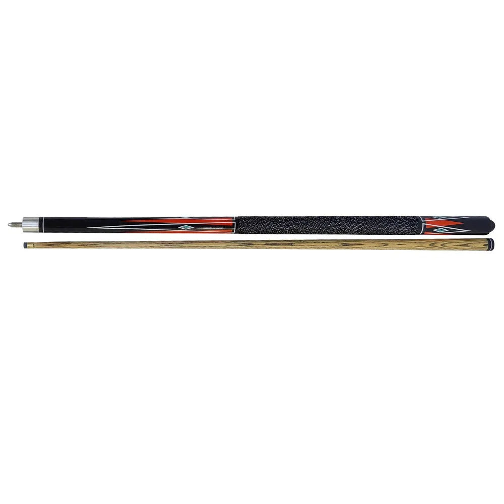 2-piece 58 inch13 mm carbon fibre billiard pool cue composite pool cue sticks set | ideal for all surfaces, kids & adults | match-ready | includes pump & needle | durable & long-lasting performance