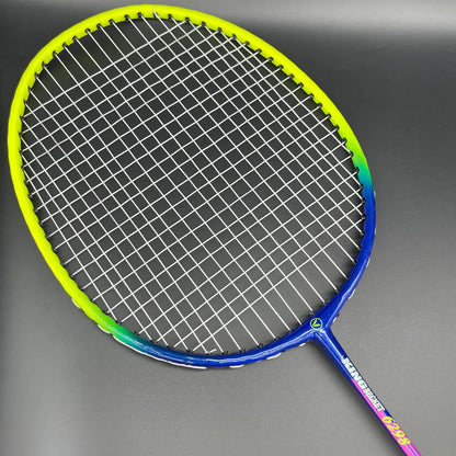 Badminton Rocket With Grip Soft Handles Smash Power Frame With Free Full Cover Ultra Light Weight Carbon Fiber Single High Grade Perfect For Men And Women | Ideal for All Surfaces, Kids & Adults