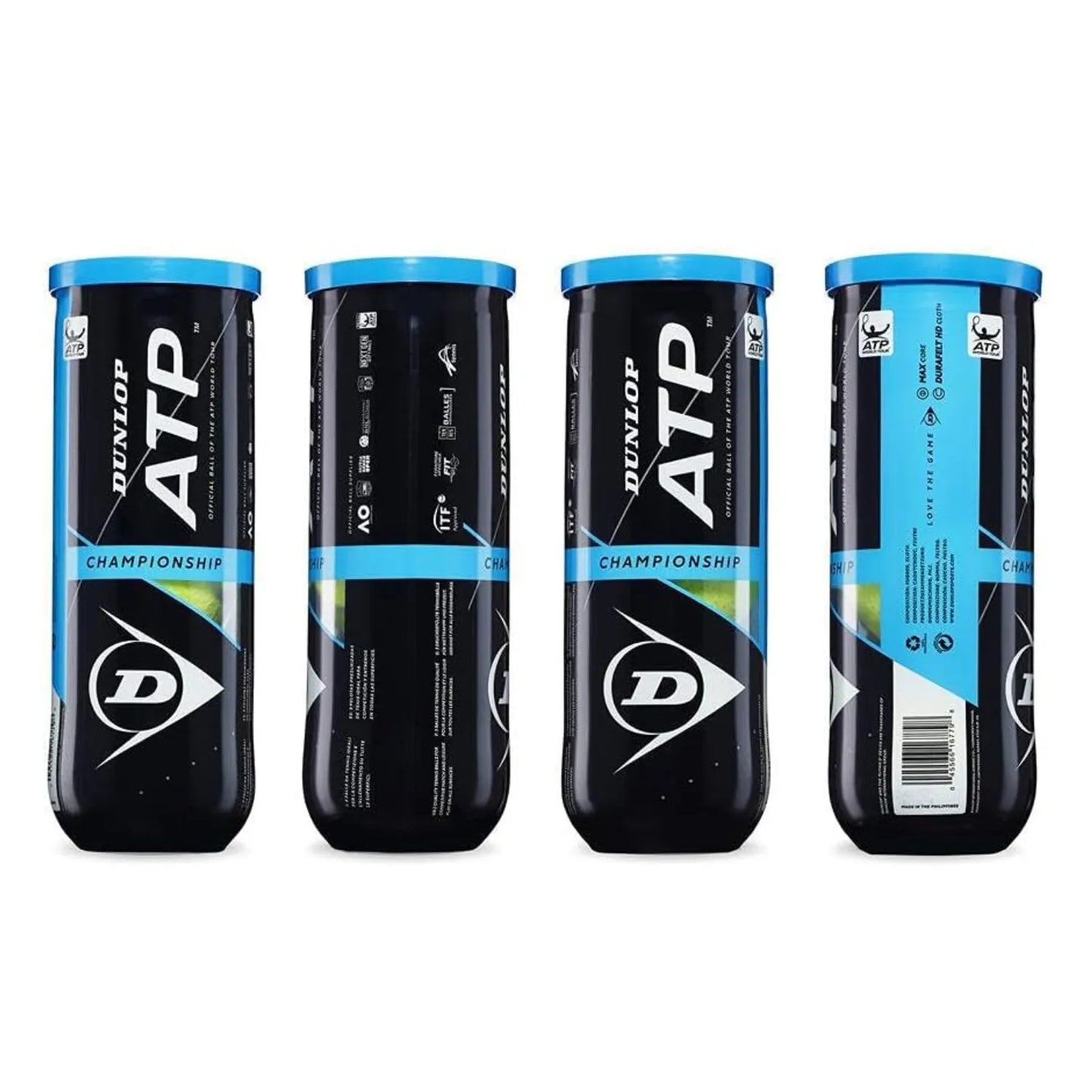 dunlop tennis ball atp championship ? for clay, hard court & grass | ideal for all surfaces, kids & adults | match-ready | includes pump & needle | durable & long-lasting performance