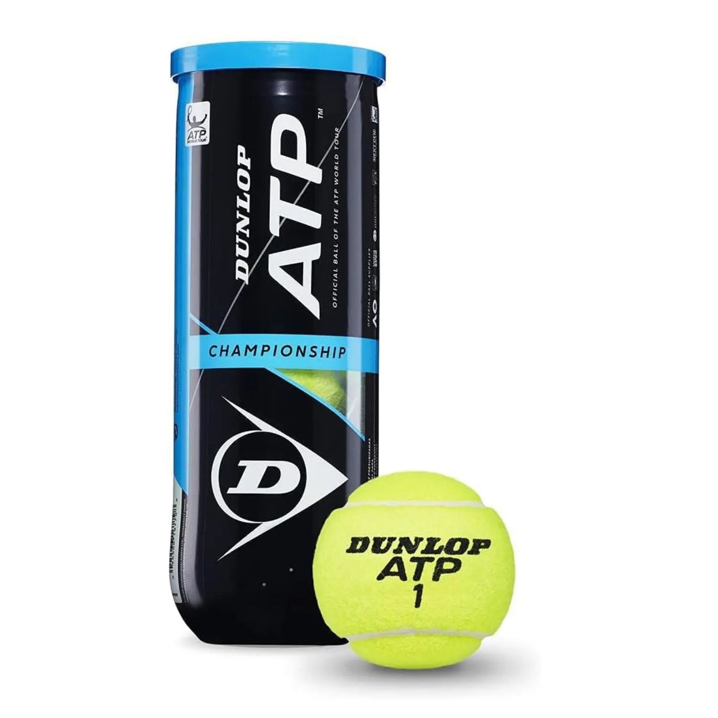 dunlop tennis ball atp championship ? for clay, hard court & grass | ideal for all surfaces, kids & adults | match-ready | includes pump & needle | durable & long-lasting performance