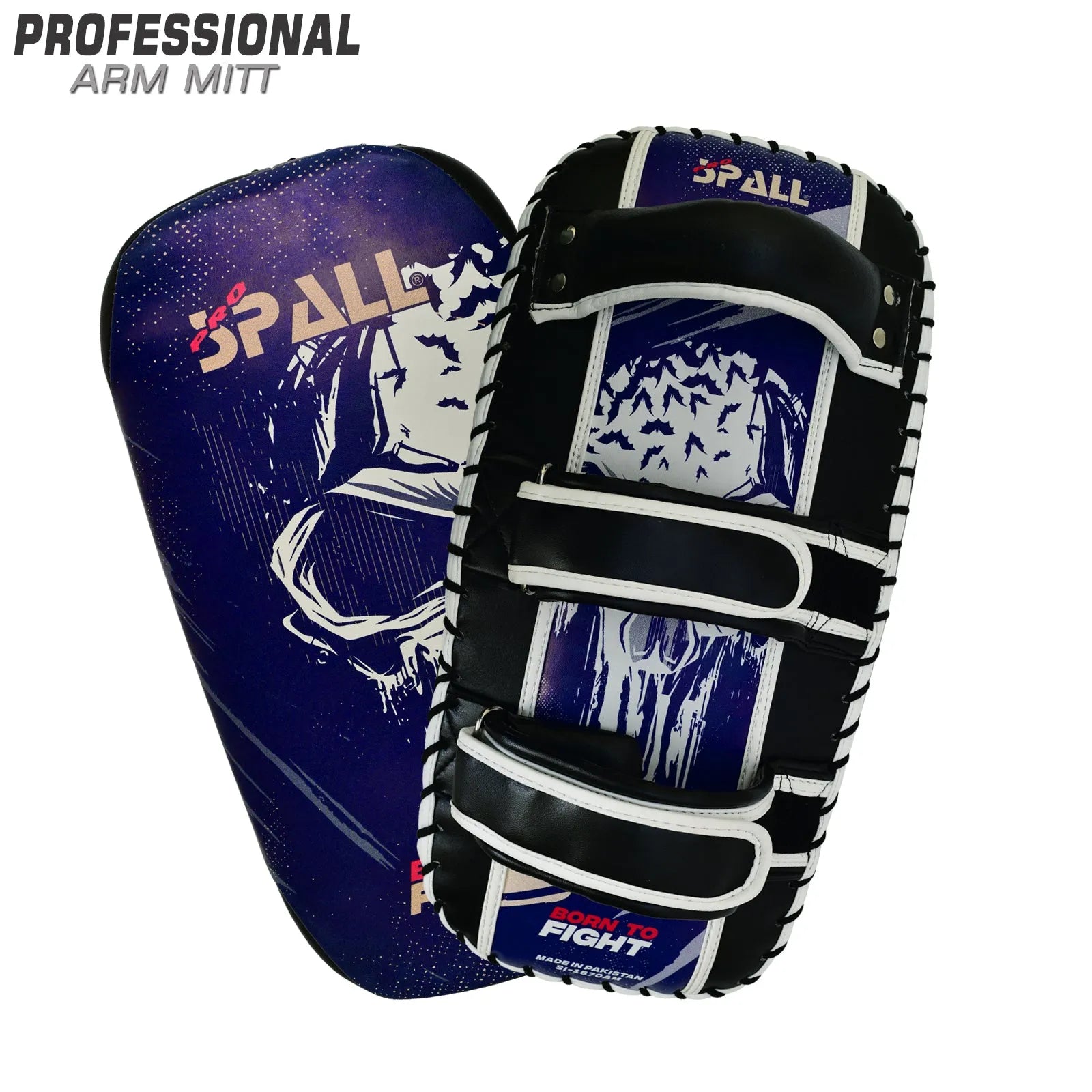 Arm Mitt Kicking Thai Pad Blue Red Black for Boxing Taekwondo Muay Thai MMA Kickboxing Fitness Martial Arts Sports Indoor and Outdoor Training for Men and Women By SPALL(SI-1570) | Ideal for All Surface
