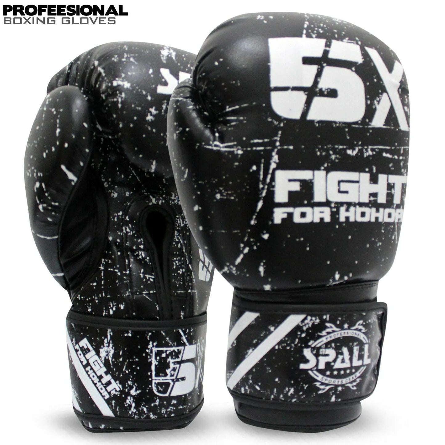 boxing gloves for punch bag mma fitness kickboxing fighting sparring workout training ideal for men women(si-1178) | ideal for all surfaces, kids & adults | match-ready | includes pump & needle
