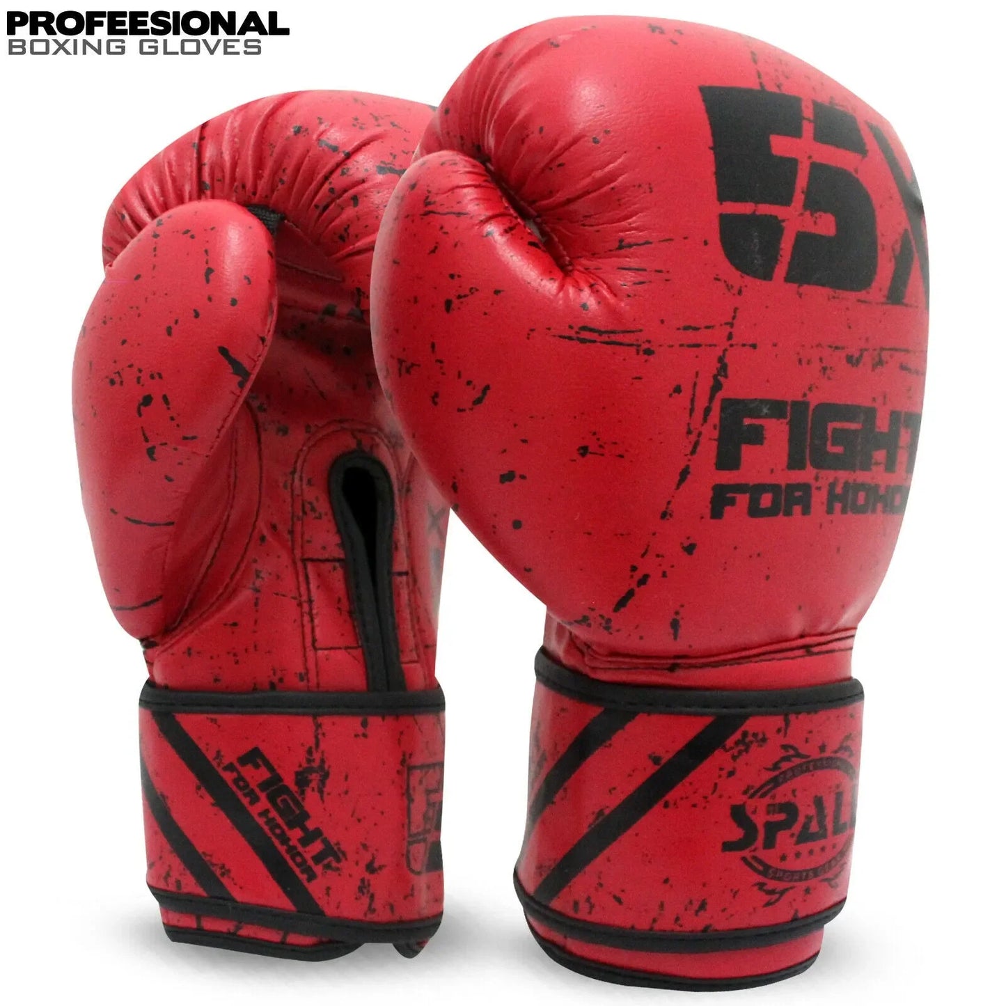 boxing gloves for punch bag mma fitness kickboxing fighting sparring workout training ideal for men women(si-1178) | ideal for all surfaces, kids & adults | match-ready | includes pump & needle