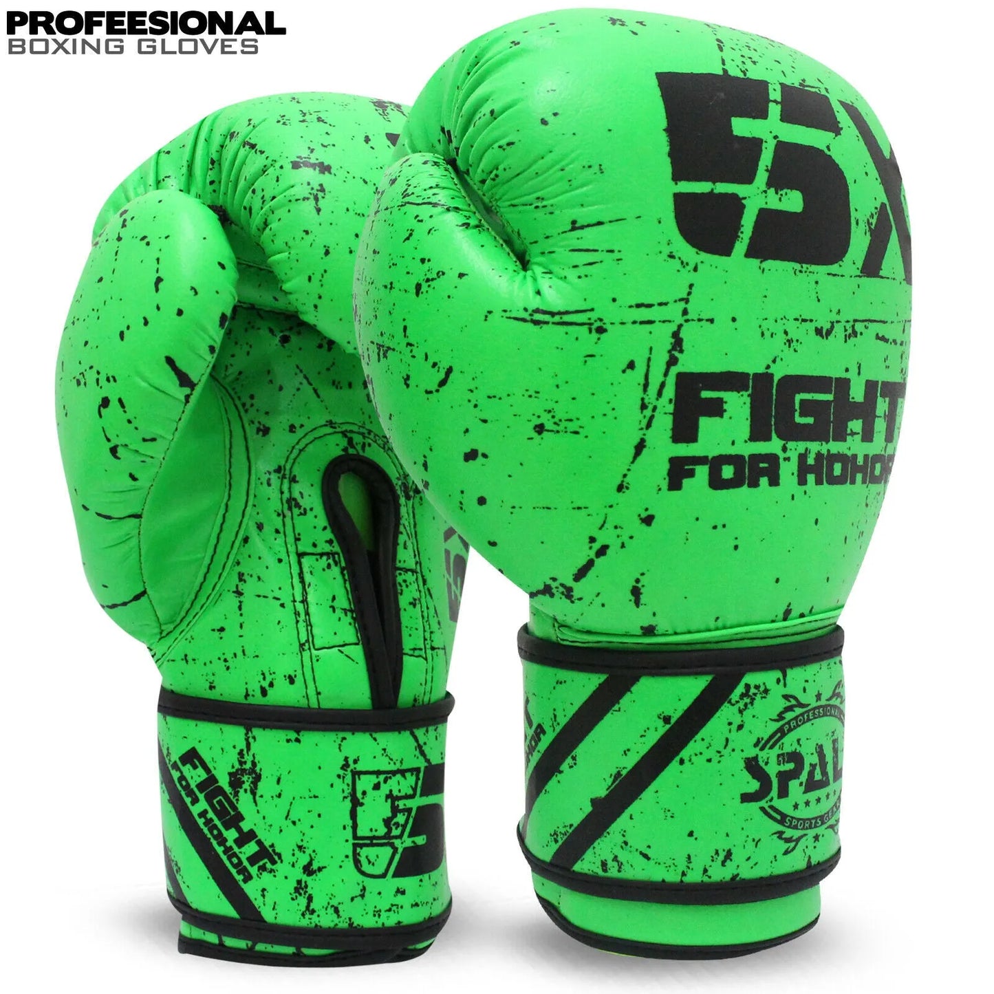 boxing gloves for punch bag mma fitness kickboxing fighting sparring workout training ideal for men women(si-1178) | ideal for all surfaces, kids & adults | match-ready | includes pump & needle