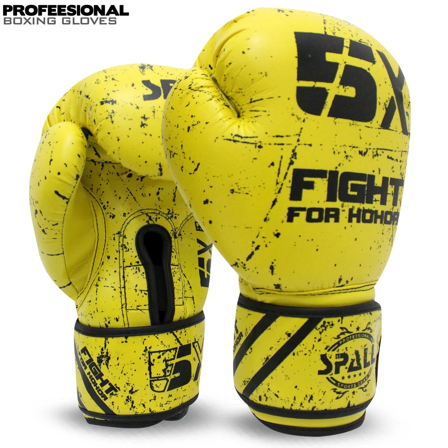 boxing gloves for punch bag mma fitness kickboxing fighting sparring workout training ideal for men women(si-1178) | ideal for all surfaces, kids & adults | match-ready | includes pump & needle
