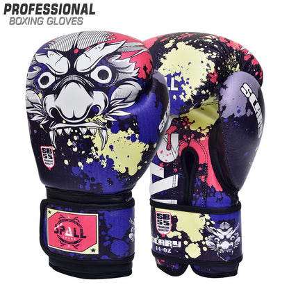 Boxing Gloves 6oz to 14oz Green Red Blue for Kickboxing MMA Fighting Muay Thai Punching Bag Sparring Sports Indoor and Outdoor Training for Men and Women By SPALL(SI-1415) | Ideal for All Surfaces