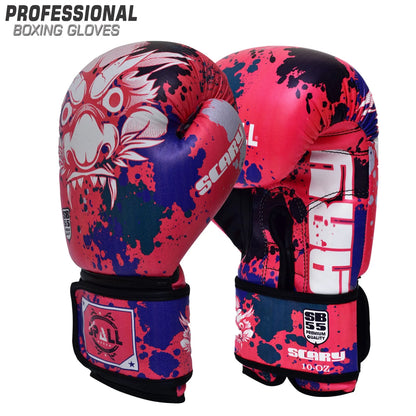 Boxing Gloves 6oz to 14oz Green Red Blue for Kickboxing MMA Fighting Muay Thai Punching Bag Sparring Sports Indoor and Outdoor Training for Men and Women By SPALL(SI-1415) | Ideal for All Surfaces