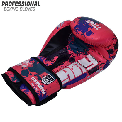 Boxing Gloves 6oz to 14oz Green Red Blue for Kickboxing MMA Fighting Muay Thai Punching Bag Sparring Sports Indoor and Outdoor Training for Men and Women By SPALL(SI-1415) | Ideal for All Surfaces