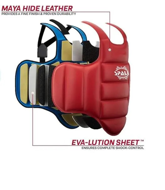 boxing chest guard solid body protector m l xl 2xl red blue adjustable strike shield for kickboxing taekwondo muay thai mma martial arts heavy punching training(si-1081) | ideal for all surfaces