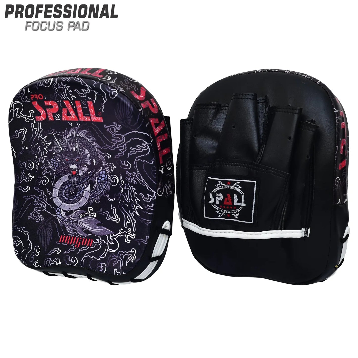 focus pad blue red black for mma kickboxing martial arts muay thai karate boxing punch mitts punching pads mitts training perfect for men and women by spall(si-1256) | ideal for all surfaces
