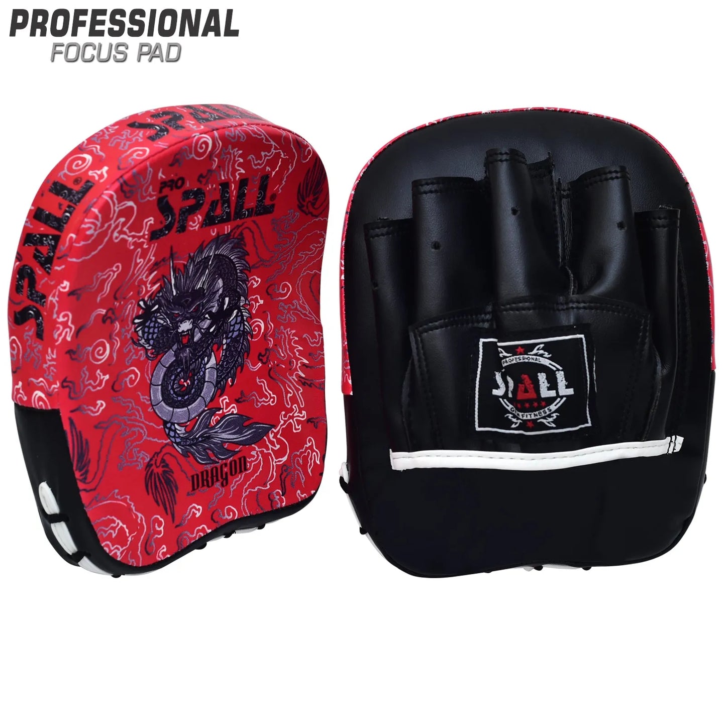 focus pad blue red black for mma kickboxing martial arts muay thai karate boxing punch mitts punching pads mitts training perfect for men and women by spall(si-1256) | ideal for all surfaces
