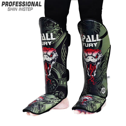 Shin Instep Guards For Durable Professional MMA Equipment Kickboxing Muay Thai Martial Arts Sparring Practice And Training Perfect For Men Women | Ideal for All Surfaces, Kids & Adults | Match-Ready