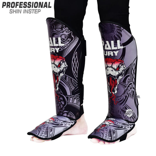 Shin Instep Guards For Durable Professional MMA Equipment Kickboxing Muay Thai Martial Arts Sparring Practice And Training Perfect For Men Women | Ideal for All Surfaces, Kids & Adults | Match-Ready
