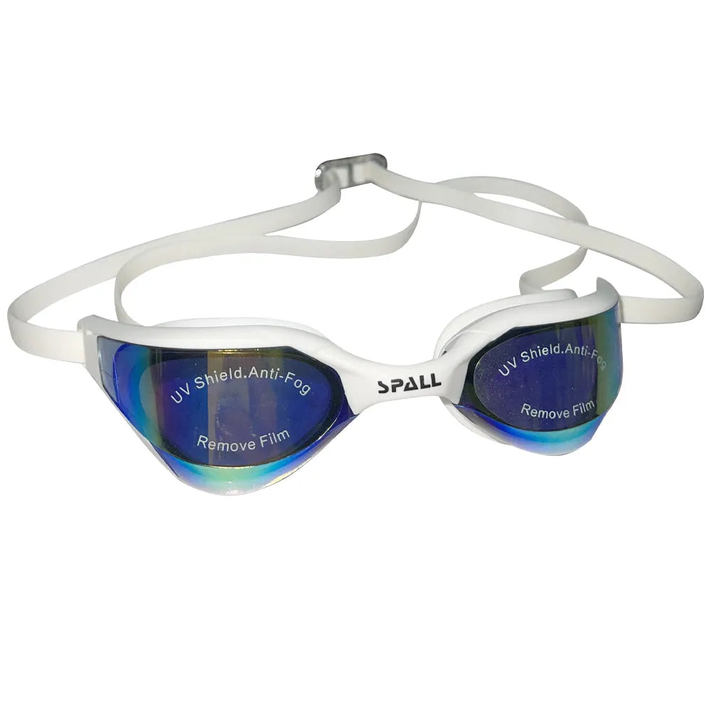 spall swimming goggles uv protection anti fog swimming glasses adjustable leak proof swimming goggles for women men youth and adult | ideal for all surfaces, kids & adults | match-ready