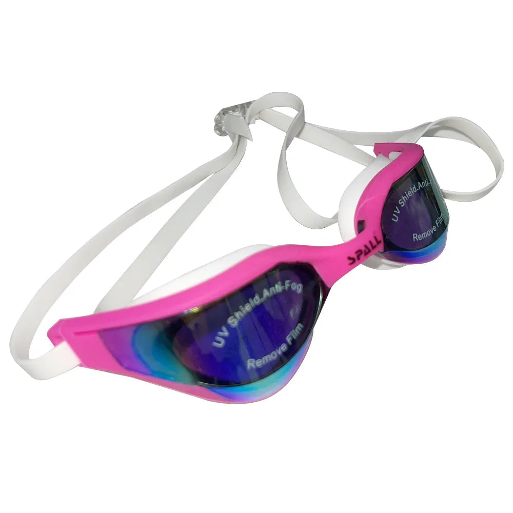 spall swimming goggles uv protection anti fog swimming glasses adjustable leak proof swimming goggles for women men youth and adult | ideal for all surfaces, kids & adults | match-ready