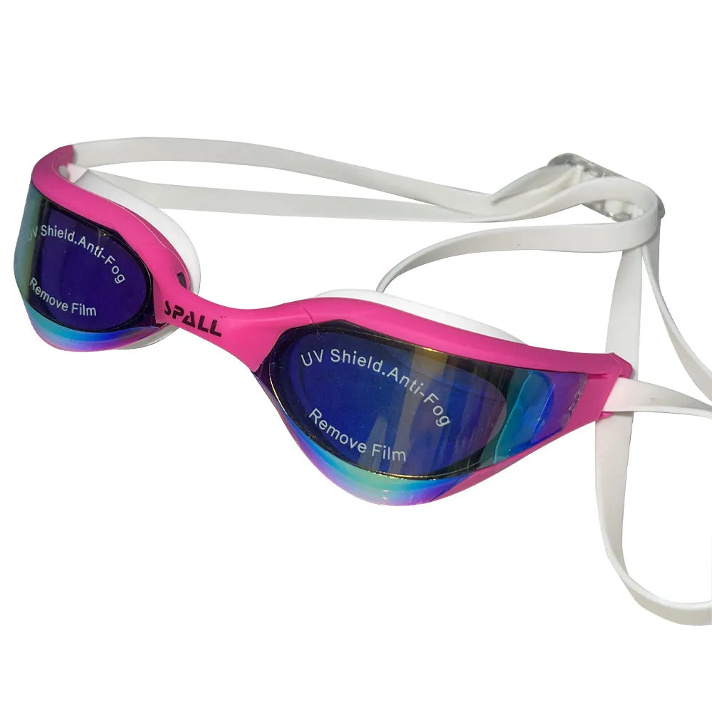 spall swimming goggles uv protection anti fog swimming glasses adjustable leak proof swimming goggles for women men youth and adult | ideal for all surfaces, kids & adults | match-ready