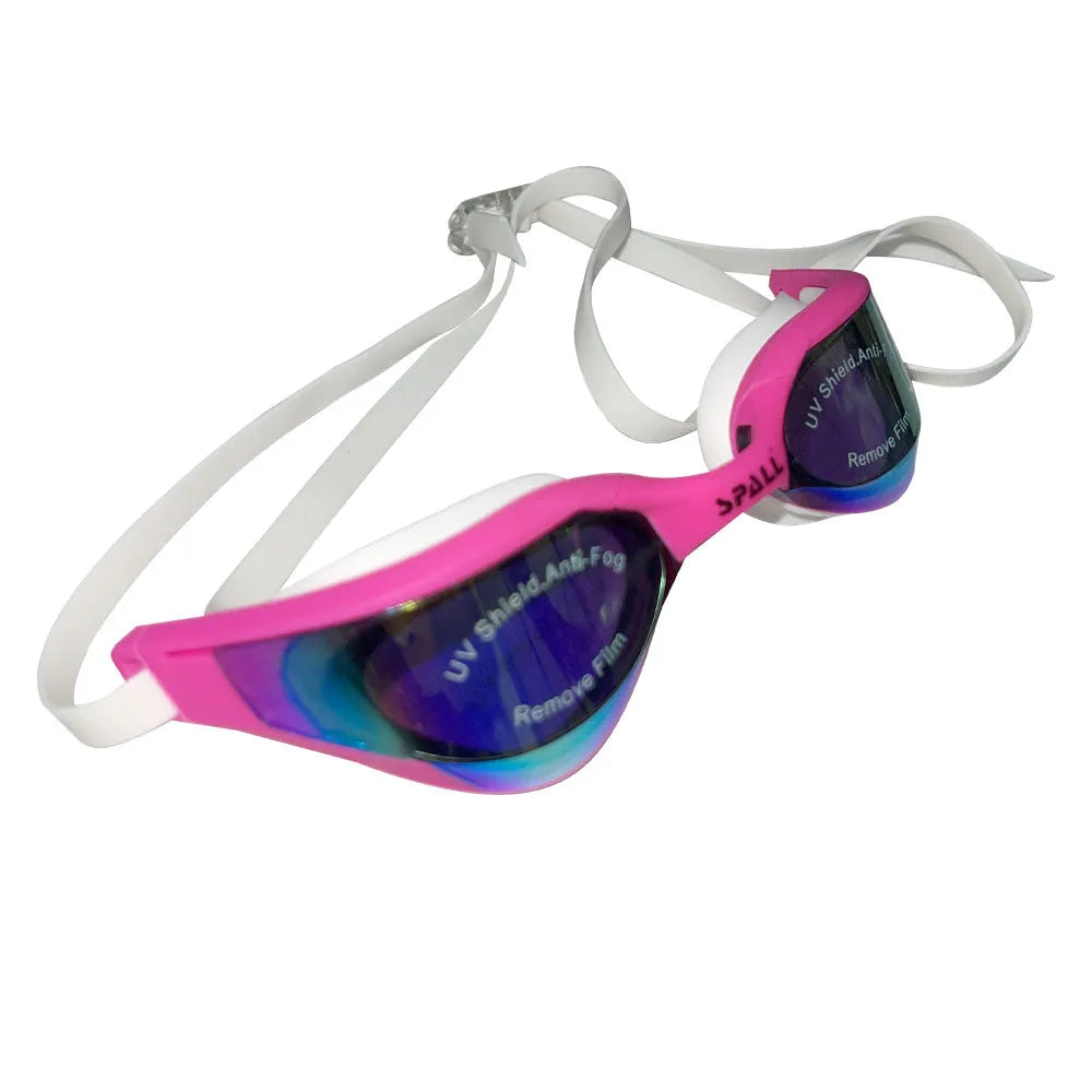 spall swimming goggles uv protection anti fog swimming glasses adjustable leak proof swimming goggles for women men youth and adult | ideal for all surfaces, kids & adults | match-ready