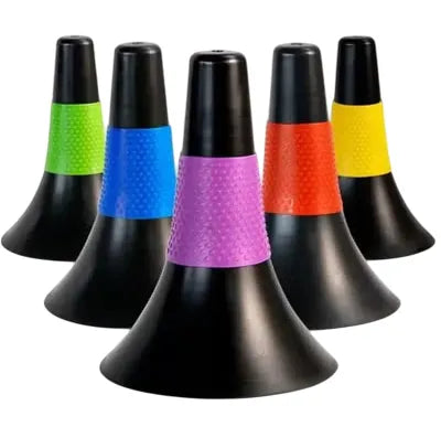 Agility Training Sport Cone, 9 Inches Marker Cones with Carry Bag, Basketball Training Cones for Soccer Football Basketball Speed Grab Drills and Training | Ideal for All Surfaces, Kids & Adults