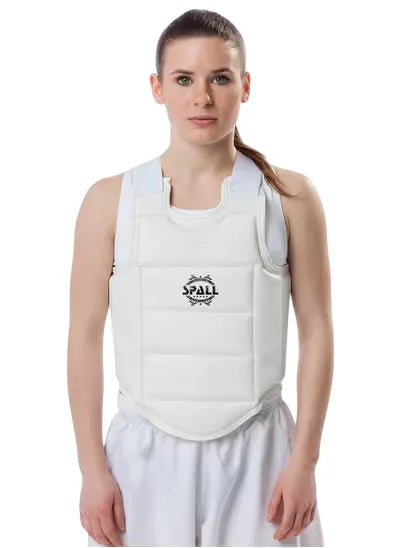 boxing chest guard body protector gear ideal for martial arts muay thai taekwondo kickboxing gym academy school perfect for women | ideal for all surfaces, kids & adults | match-ready | includes pump & needles