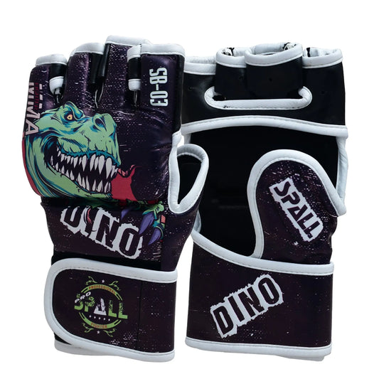MMA Gloves Half Finger Grappling Gloves With Open Palms Punching Bag For Muay Thai Kickboxing Sparring Sanda Sparring Punching Bag Training And Combat(SI-2204) | Ideal for All Surfaces, Kids & Adults