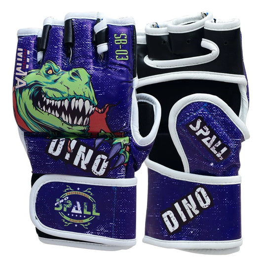 MMA Gloves Half Finger Grappling Gloves With Open Palms Punching Bag For Muay Thai Kickboxing Sparring Sanda Sparring Punching Bag Training And Combat(SI-2204) | Ideal for All Surfaces, Kids & Adults