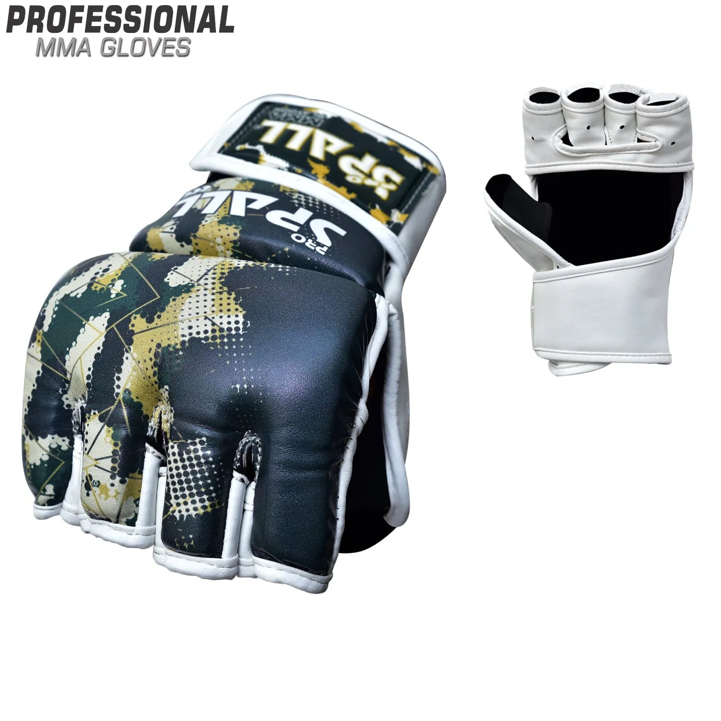 mma gloves soft padded for kickboxing muay thai boxing cage fighting punching wrestling sparring sports training perfect for men and women(si-2202) | ideal for all surfaces, kids & adults | match-ready