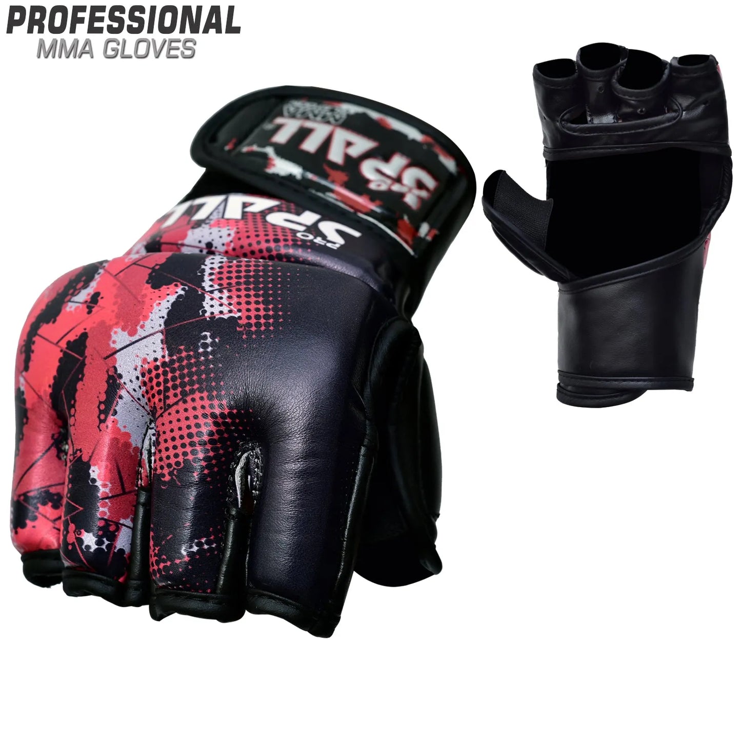 mma gloves soft padded for kickboxing muay thai boxing cage fighting punching wrestling sparring sports training perfect for men and women(si-2202) | ideal for all surfaces, kids & adults | match-ready