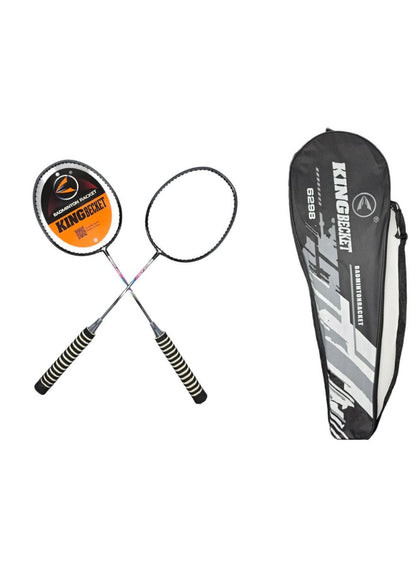 Badminton Rocket With Grip Soft Handles Smash Power Frame With Free Full Cover Ultra Light Weight Carbon Fiber Single High Grade Perfect For Men And Women | Ideal for All Surfaces, Kids & Adults