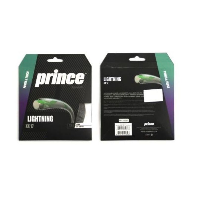 prince squash string lightning xx 17g set