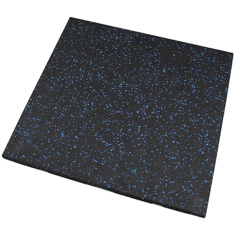 epdm limination rubber tile 20mm x 500mm x 500mm blk/ blu