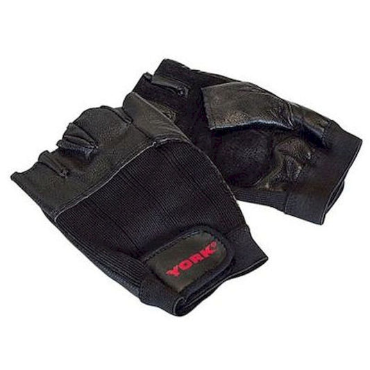 Leather Weight Lifting Gloves L (Brand : York Fitness)